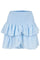 CARIN SKIRT | Light Blue | Kort nederdel med flæser fra NEO NOIR