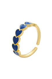 Heart Ring | Blue | Ring fra Birdsong