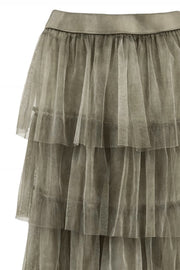 Aida Skirt | Army | Tyl nederdel fra Black Colour