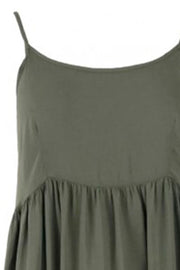 Megan Short Strap Dress | Army | Kjole fra Black Colour