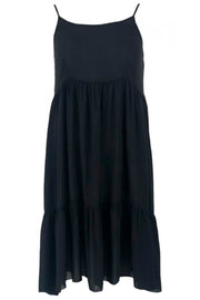 Megan Short Strap Dress | Black | Kjole fra Black Colour