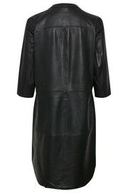 CUalina Leather Dress | Sort | Kjole i læder fra Culture