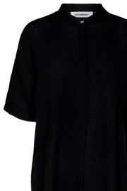 Crepe Tunic Shirt | Black | Bluse fra Co'couture