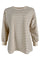 Jamie Striped Sweatshirt | Beige Stripe | Stribet sweater fra Black Colour