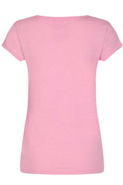 Troy Tee SS | Bubble Pink | T-shirt fra Mos Mosh