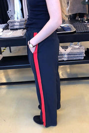 Lizy Pant Flared | Salute w. Red | Løse bukser fra Freequent