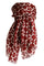 Tesla scarf | Burgundy | Tørklæde med print fra Stylesnob