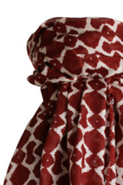 Tesla scarf | Burgundy | Tørklæde med print fra Stylesnob