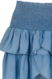 Carin Chambray Skirt | Dusty Blue | Nederdel fra Neo Noir