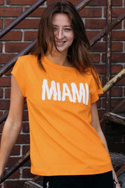 Rockstar | Orange | T-shirt med tekst fra Comfy Copenhagen
