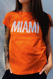 Rockstar | Orange | T-shirt med tekst fra Comfy Copenhagen