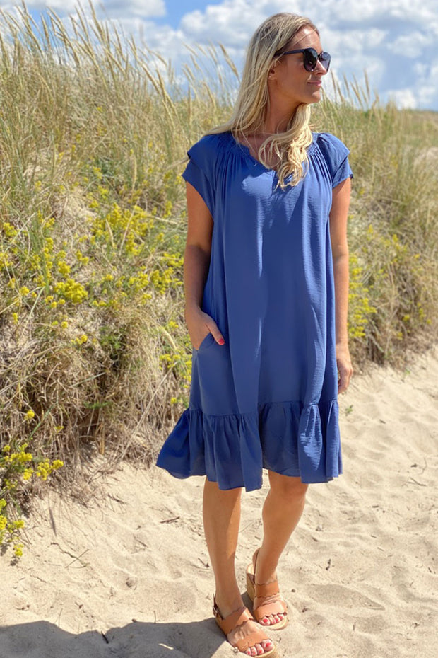 Sunrise Cropped Dress | Sky Blue | Kjole fra Co'couture