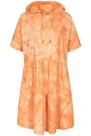 Melissa SS Dress | Orange Tie Dye | Sweat kjole fra Liberté