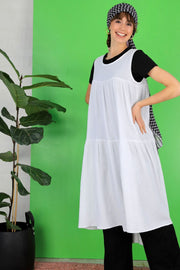 Dune Long Dress | White | Kjole fra Black Colour