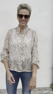 Rialto Shirt  | Lurex Paradise Pastel | Skjorte fra French Laundry