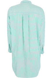 Freedom long shirt stripe | Simply green | Skjorte fra Soft Rebels