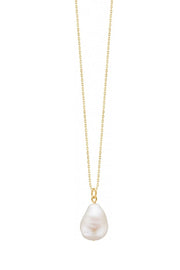 Baroque pearl | Hvid | Stor perle halskæde fra Enamel