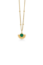 Soleil necklace | Petrol grøn | Halskæde fra Enamel