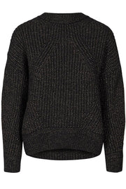 Liz Autumn Knit | Black | Strik pullover fra Mos Mosh