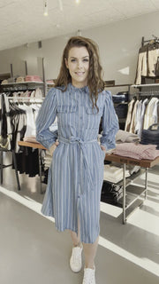 Kamma Dress | 80 Stripe | Kjole fra Lollys Laundry