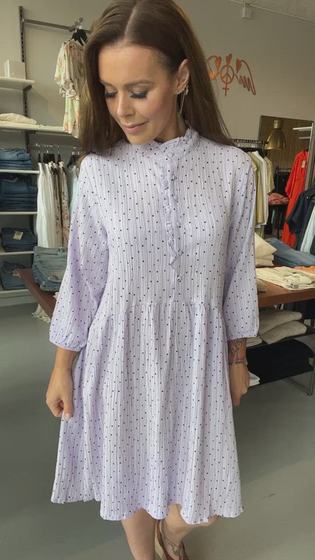 Dotted Dress | Pastel Lilac Mix | Kjole fra Freequent