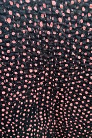 Fia Dotted Midi Dress | Black | Kjole med prikker fra Black Colour