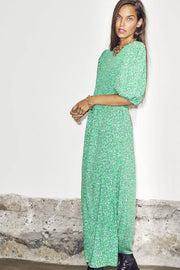 Field Flower Smock Dress | Green | Kjole fra Co'couture