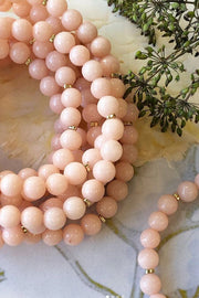 Perle Armbånd | Lys Rosa / Guld | Armbånd med små glasperler fra Friihof+Siig