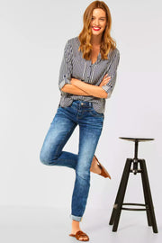 Style QR Jane Blue Sportive (32 ") | Authentic In | Jeans fra Street One