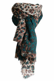 Gepard scarf | Petrol | Tørklæde med cashmere fra Stylesnob