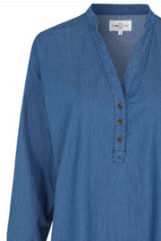 Pixie Newport Shirt | Medium Blue | Skjorte fra Global Funk