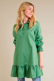 Shirt Dress | Green | Skjortekjole fra Cabana Living