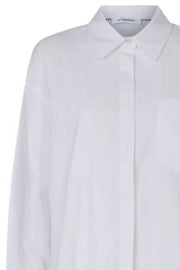 Hannah Midi Shirt | White | Lang skjorte fra Co'Couture