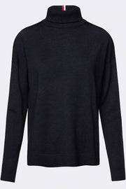 Jakayla High-NK Sweater | Desert Sky | Uld sweater fra Tommy Hilfiger