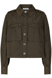 Ibbie Quilt Jacket | Army | Quiltet jakke fra Co'Couture