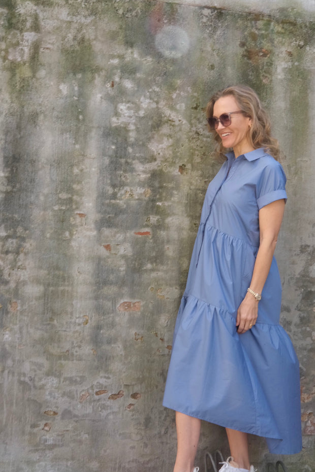 Ilona Shirt Dress | Blå | Kjole fra Liberté