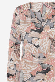 Clarine Satin Dress | Paisley Print Rose | Kjole fra American Dreams