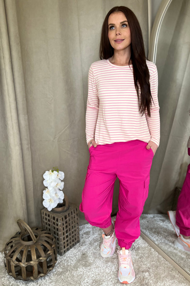Davina Cargo Pant | Pink | Bukser fra Black Colour
