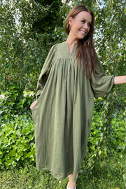 Malle Dress | Olive | Kjole fra La Rouge