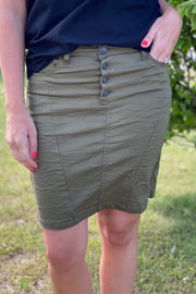 Charlie skirt trix | Burnt olive | Nederdel fra Freequent