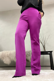 Nittie Wide Pant | Purple | Bukser fra Co'Couture