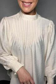 Callum Pintuck Shirt | Powder | Skjorte fra Co'couture