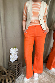 Box Pant | Orange | Bukser fra Black Colour