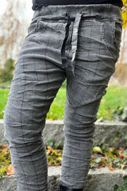 Pants | Check Dark Grey | Bukser fra Marta du Chateau