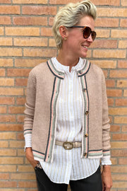 Magda knit cardigan | Latte | Cardigan fra Gustav