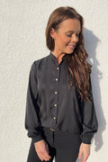 Sonoma Shirt  | Solid Stripe Black | Skjorte fra French Laundry – nedsat
