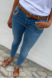 Naomi Luna LB Jeans | Blue | Jeans fra Mos Mosh