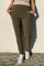 Davina Regular Pant | Army | Bukser fra Black Colour
