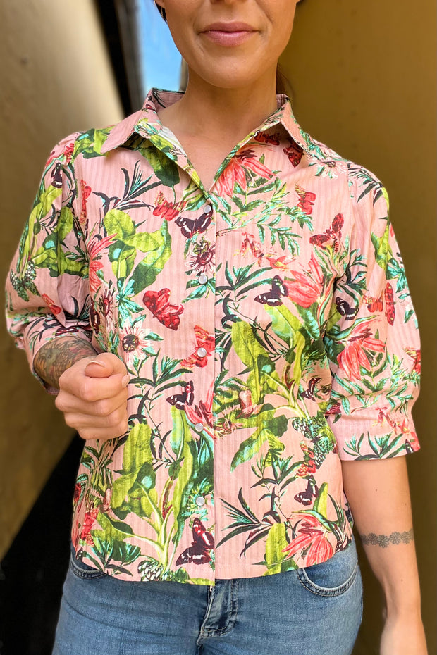 Bono Shirt | 74 Flower Print | Skjorte fra Lollys Laundry