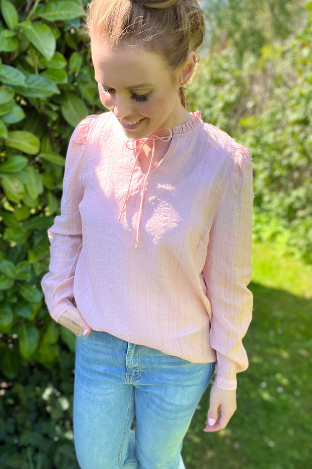 August Blouse | Pale Mauve | Bluse fra Freequent
